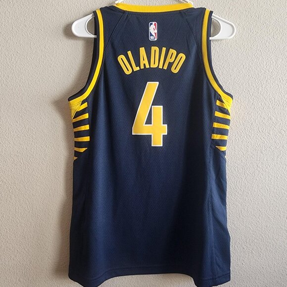 Indiana Pacers Jersey Mens Medium NBA Basketball Victor Oladipo #4 Nike Swingman - Picture 8 of 11